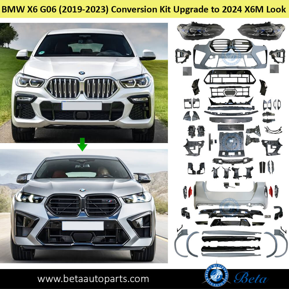BMW X6 G06 Body Kit Conversion Upgrade to 2024 X6M Look front BMW X6 G06 Body Kit Conversion Upgrade to 2024 X6M Look front